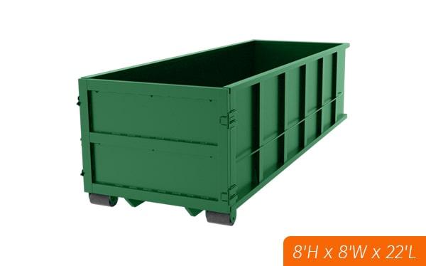 most service providers offer same-day or next-day delivery for a forty-yard dumpster